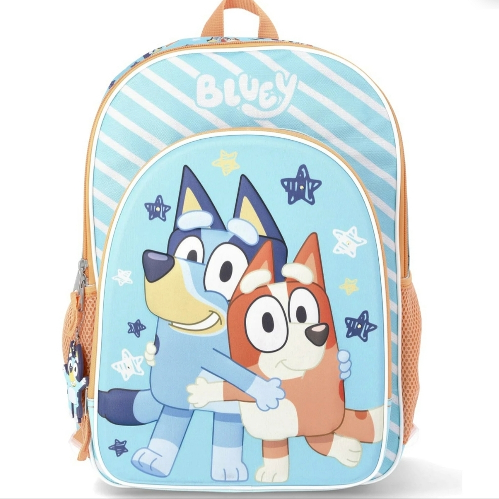 BBC Bluey & Bingo Kids' Unisex 17" Light-Up Stars and Stripes Backpack